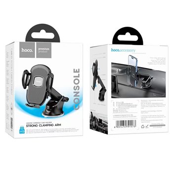 Hoco - Support voiture (H9) - Bras de serrage solide, pour tableau de bord - Noir