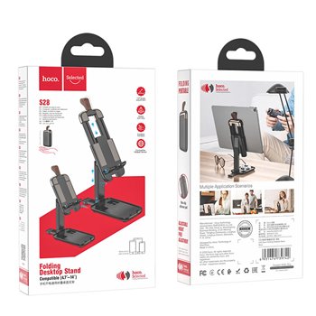Hoco - Support de bureau (S28) - pour téléphone, tablette - Noir