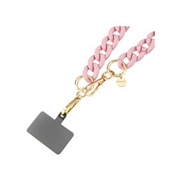  Bijou  téléphone portable, Chaine grosse maille 120cm  GIULIA (Marshmallow)