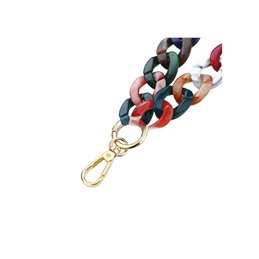  Bijou  téléphone portable, Chaine grosse maille 120cm  GILDA (Multicolor)