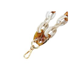  Bijou  téléphone portable, Chaine grosse maille 120cm  MILLA (Ambre)