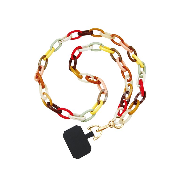 Bijou téléphone portable, Chaine grosse maille 120cm PIA (Multicolor) Bijou téléphone portable, Chaine grosse maille 120cm PIA (Multicolor)