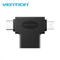 Adaptateur USB 3.0 USB-C mâle vers MicroUSB mâle Vention - Noir