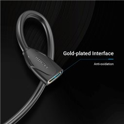 Câble d'extension Vention HDMI Femelle vers HDMI Femelle 4K 2.0 - 0,50 m - Couleur Noir