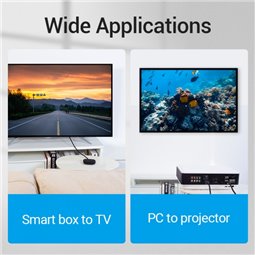 Câble HDMI mâle vers HDMI mâle 2.1 8K Vention - 1,5 m - Noir