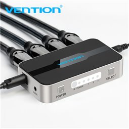 Duplicateur Convention HDMI Femelle vers HDMI Mâle 3x1 avec Audio - Couleur Grise