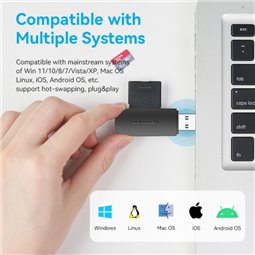 Lecteur de carte externe USB 3.0 Convention - Noir