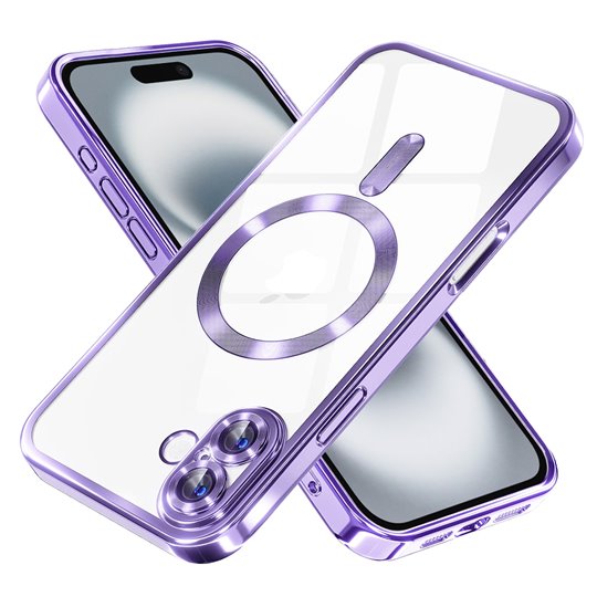 Techsuit - MagSafe en Cristal de Luxe - iPhone 16 - Or Techsuit - MagSafe en Cristal de Luxe - iPhone 16 - Or