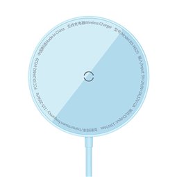 Baseus - Chargeur magnétique sans fil Mini 3 (CCJJ040303) - 15 W - Bleu galaxie