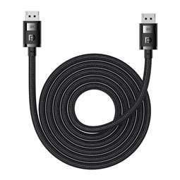Baseus - Câble vidéo série haute définition (B00633706111-04) - DP vers DP, 8K à 60 Hz, 5 m - Cluster Black