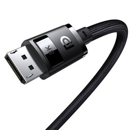 Baseus - Câble vidéo série haute définition (B00633706111-04) - DP vers DP, 8K à 60 Hz, 5 m - Cluster Black