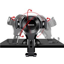 Baseus - Support voiture Osculum (SUYL-XP01) - Gravity Grip pour tableau de bord, pare-brise - Noir