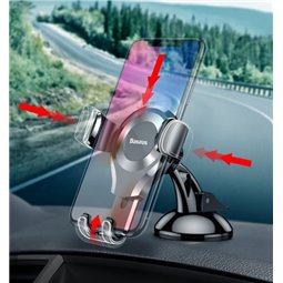 Baseus - Support voiture Osculum (SUYL-XP01) - Gravity Grip pour tableau de bord, pare-brise - Noir