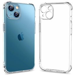 Techsuit - Silicone transparent antichoc  - iPhone 15 Plus - Transparent