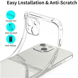 Techsuit - Silicone transparent antichoc  - iPhone 15 Plus - Transparent