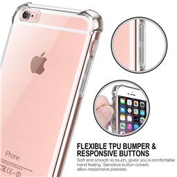 Techsuit - Silicone transparent antichoc - iPhone 6 Plus/ 6s Plus - Transparent