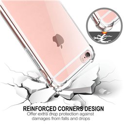 Techsuit - Silicone transparent antichoc - iPhone 6 Plus/ 6s Plus - Transparent