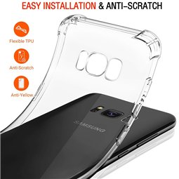 Techsuit - Silicone transparent antichoc - Samsung Galaxy S8 Plus - Transparent