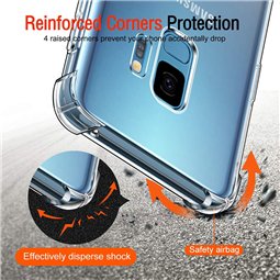 Techsuit - Silicone transparent antichoc - Samsung Galaxy S9 - Transparent