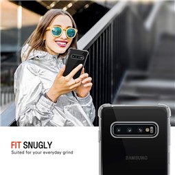 Techsuit - Silicone transparent antichoc - Samsung Galaxy S10 - Transparent