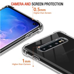 Techsuit - Silicone transparent antichoc - Samsung Galaxy S10 - Transparent