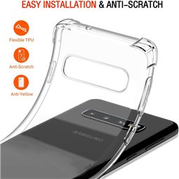 Techsuit - Silicone transparent antichoc - Samsung Galaxy S10 - Transparent