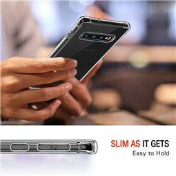 Techsuit - Silicone transparent antichoc - Samsung Galaxy S10 - Transparent