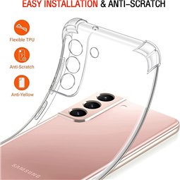 Techsuit - Silicone transparent antichoc - Samsung Galaxy S21 FE 5G - Transparent