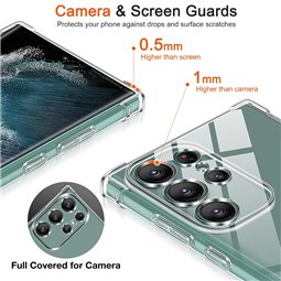 Techsuit - Silicone transparent antichoc - Samsung Galaxy S24 Ultra - Transparent