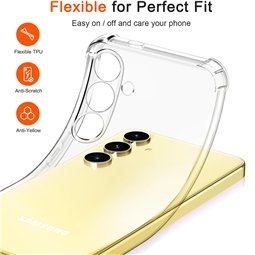 Techsuit - Silicone transparent antichoc - Samsung Galaxy S25 - Transparent