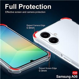 Techsuit - Silicone transparent antichoc - Samsung Galaxy A06 - Transparent