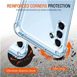 Techsuit - Silicone transparent antichoc - Samsung Galaxy A13 5G / A04S - Transparent