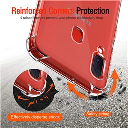 Techsuit - Silicone transparent antichoc - Samsung Galaxy A20e - Transparent