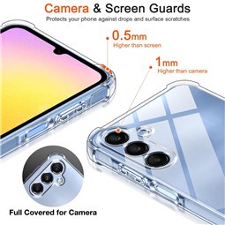 Techsuit - Silicone transparent antichoc - Samsung Galaxy A25 5G - Transparent