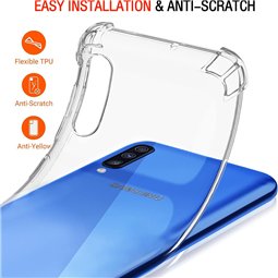 Techsuit - Silicone transparent antichoc - Samsung Galaxy A30s / A50 / A50s - Transparent