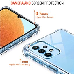 Techsuit - Silicone transparent antichoc - Samsung Galaxy A32 4G - Transparent