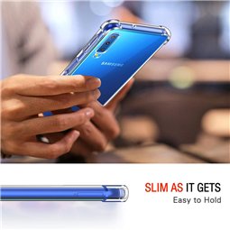 Techsuit - Silicone transparent antichoc - Samsung Galaxy A7 2018 - Transparent