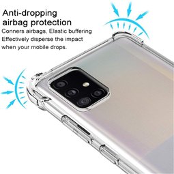 Techsuit - Silicone transparent antichoc - Samsung Galaxy A51 4G - Transparent