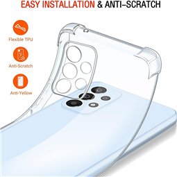 Techsuit - Silicone transparent antichoc - Samsung Galaxy A53 5G - Transparent