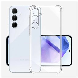 Techsuit - Silicone transparent antichoc - Samsung Galaxy M55 - Transparent