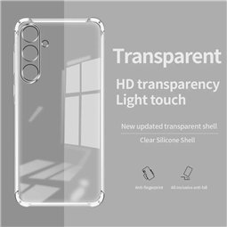 Techsuit - Silicone transparent antichoc - Samsung Galaxy M55 - Transparent