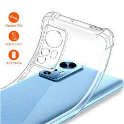 Techsuit - Silicone transparent antichoc - Xiaomi 12 / 12X - Transparent