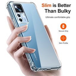 Techsuit - Silicone transparent antichoc - Xiaomi 12T / 12T Pro - Transparent