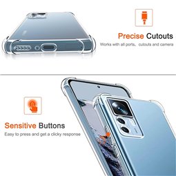 Techsuit - Silicone transparent antichoc - Xiaomi 12T / 12T Pro - Transparent