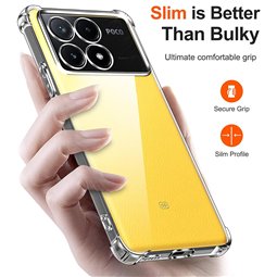 Techsuit - Silicone transparent antichoc - Xiaomi Poco X6 Pro - Transparent