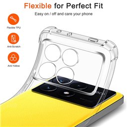 Techsuit - Silicone transparent antichoc - Xiaomi Poco X6 Pro - Transparent