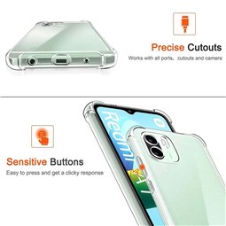Techsuit - Silicone transparent antichoc - Xiaomi Redmi A1 / A2 - Transparent
