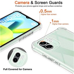 Techsuit - Silicone transparent antichoc - Xiaomi Redmi A1 / A2 - Transparent