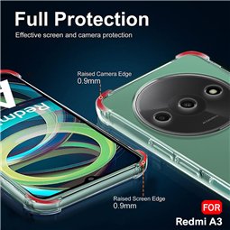 Techsuit - Silicone transparent antichoc - Xiaomi Redmi A3 / Redmi A3x - Transparent