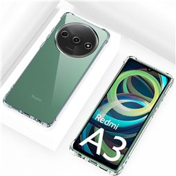 Techsuit - Silicone transparent antichoc - Xiaomi Redmi A3 / Redmi A3x - Transparent